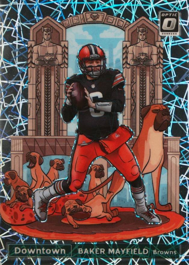 2021 Panini Donruss Optic Downtown Baker Mayfield #DT11 Football Card