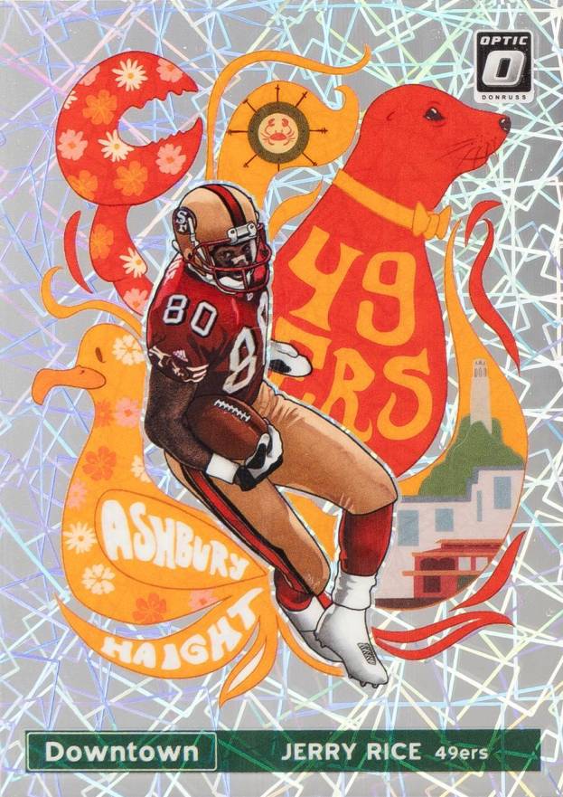 2021 Panini Donruss Optic Downtown Jerry Rice #DT30 Football Card