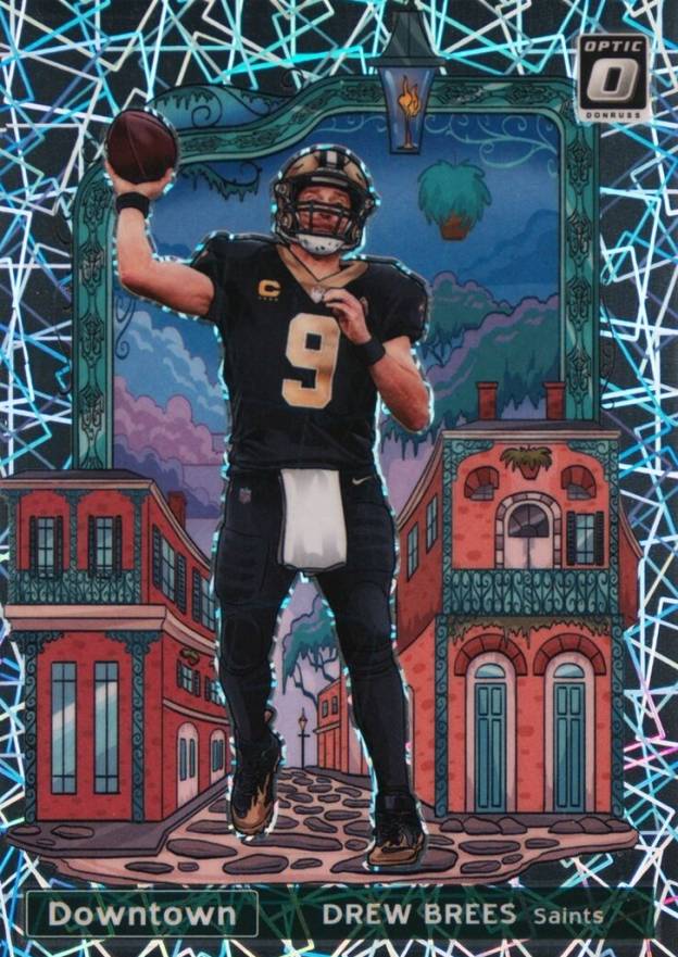 2021 Panini Donruss Optic Downtown Drew Brees #DT21 Football Card