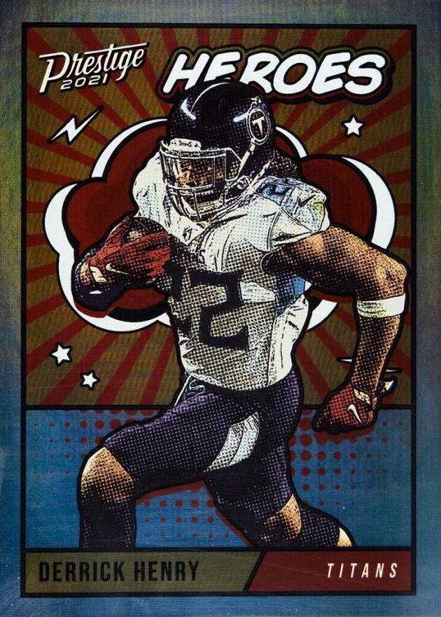 2021 Panini Prestige Heroes Derrick Henry #HE-10 Football Card