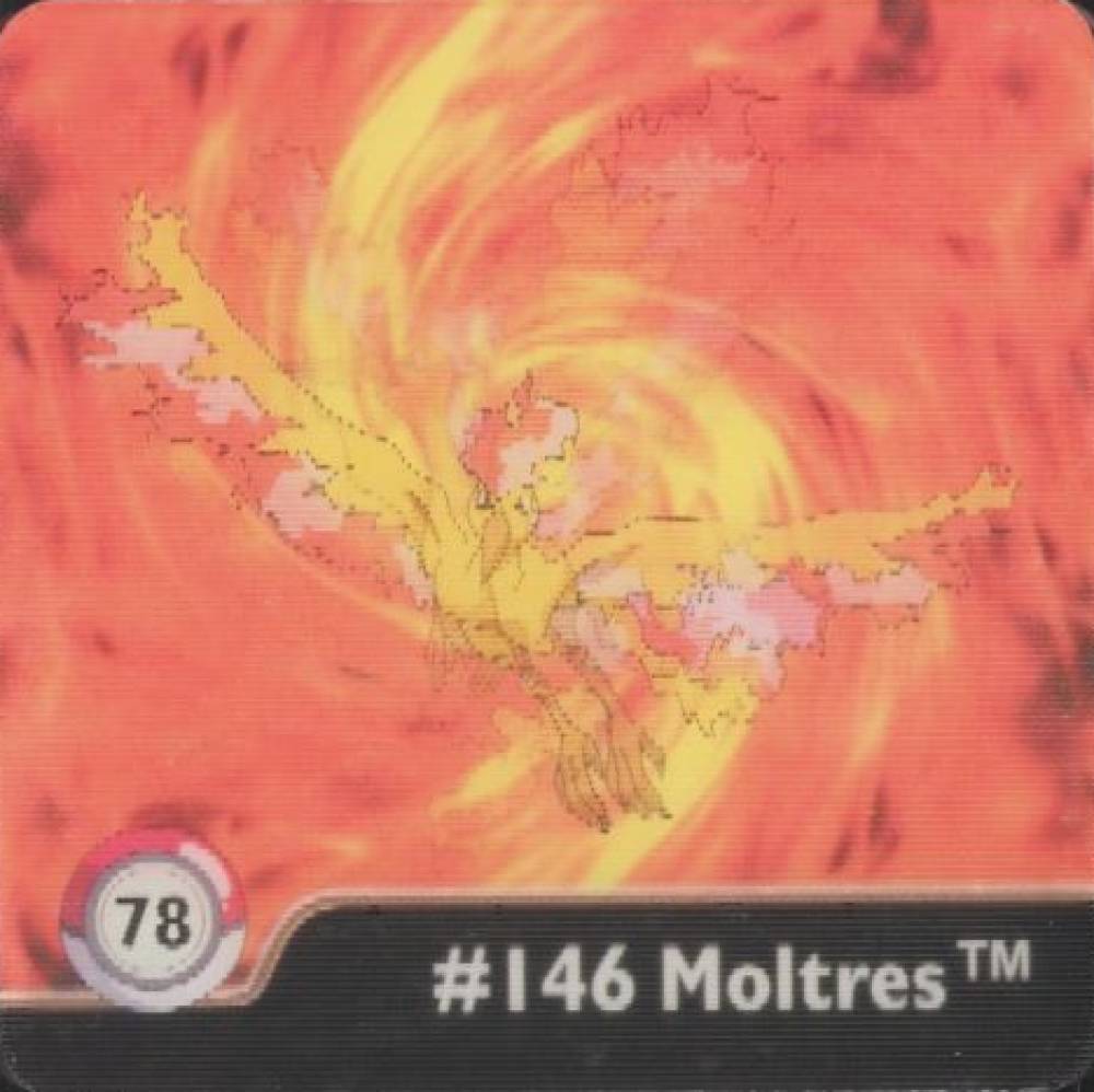 1999 Pokemon Action Flipz Series One Moltres #78 TCG Card