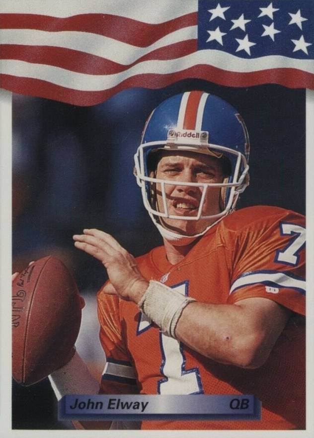 1992 All-World John Elway #88 Football Card