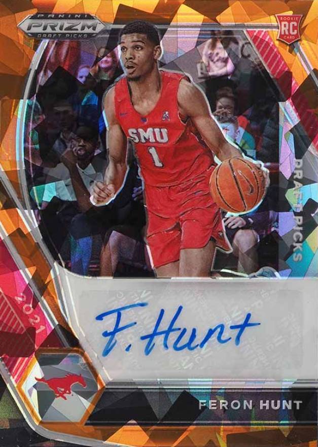 2021 Panini Prizm Draft Picks Draft Picks Autographs Feron Hunt #DPFHU Basketball Card