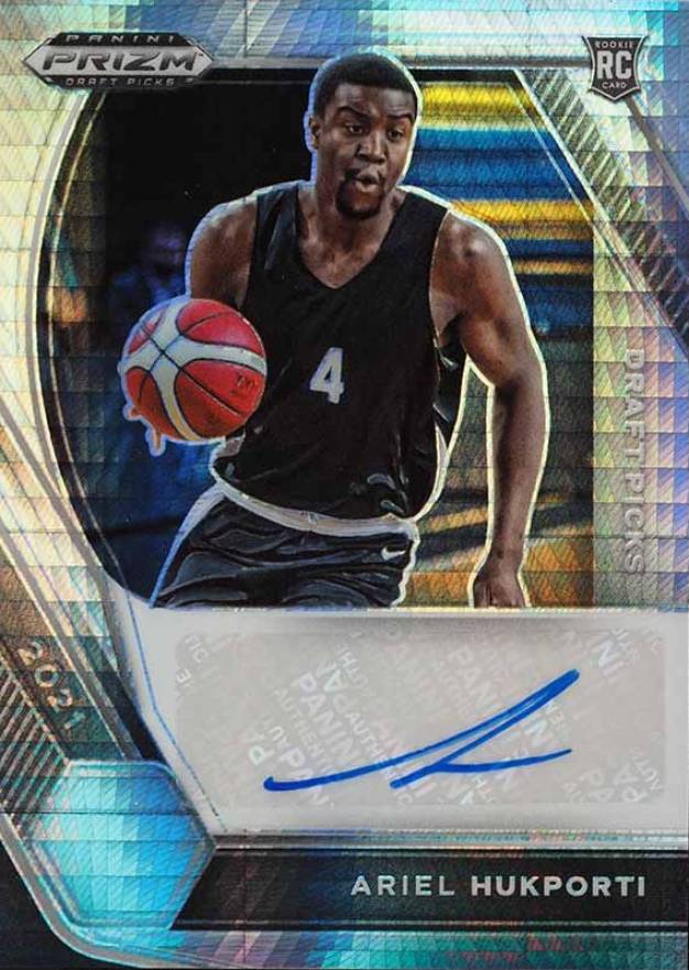 2021 Panini Prizm Draft Picks Draft Picks Autographs Ariel Hukporti #DPAHU Basketball Card