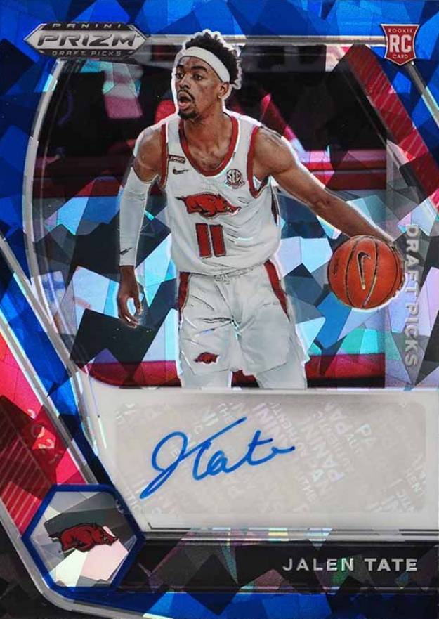 2021 Panini Prizm Draft Picks Draft Picks Autographs Jalen Tate #DPJTA Basketball Card