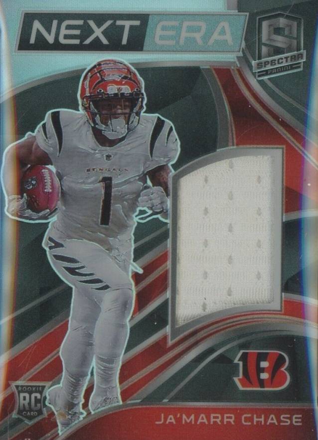 2021 Panini Spectra Next ERA Relics Ja'Marr Chase #NEJC Football Card