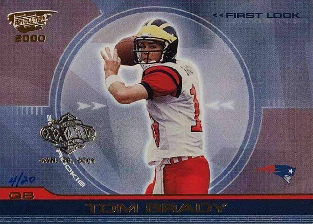 2000 Pacific Revolution First Look Tom Brady #22 Football Card