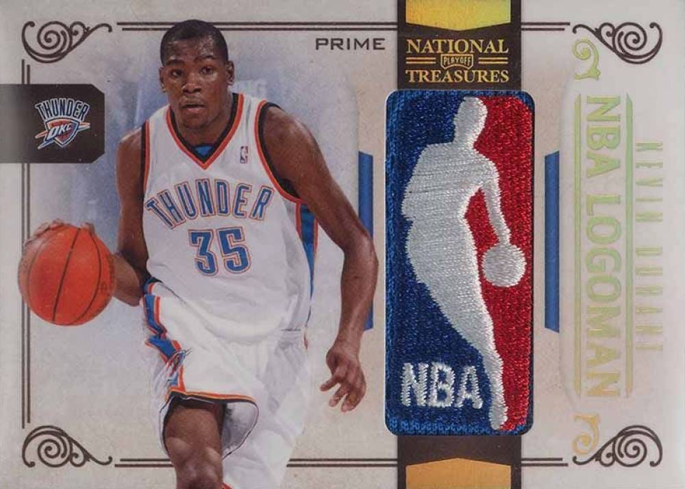 2009 Playoff National Treasures NBA Logoman Kevin Durant #7 Basketball Card