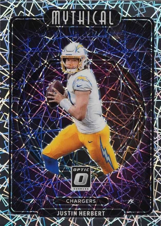 2021 Panini Donruss Optic Mythical Justin Herbert #MY8 Football Card