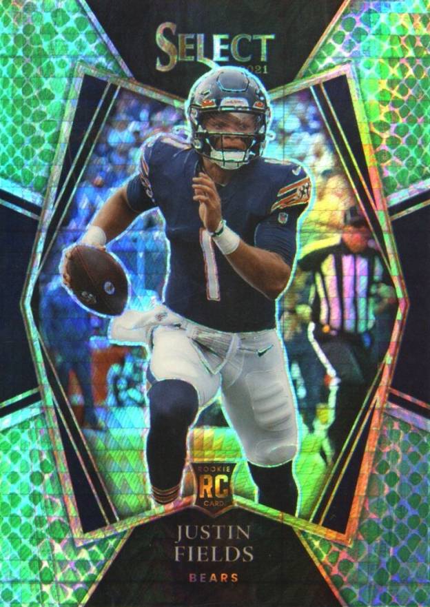 2021 Panini Select Justin Fields #150 Football Card