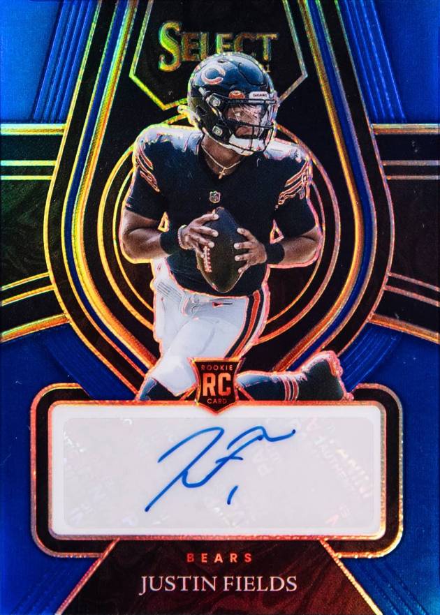 2021 Panini Select Rookie Signatures Justin Fields #RSJFI Football Card