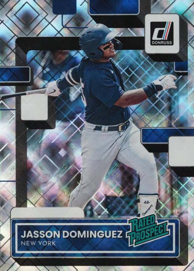 2022 Panini Donruss Rated Prospect Jasson Dominguez #RP2 Baseball Card