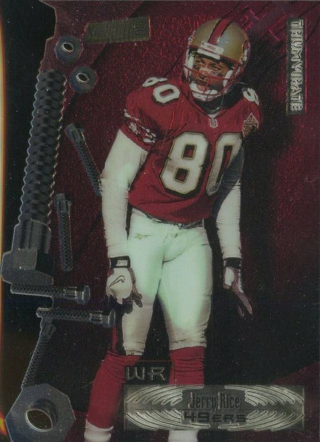 1997 Stadium Club Triumvirate Jerry Rice #T4C Football Card