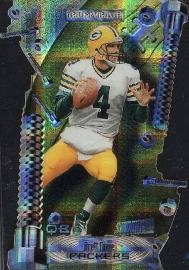 1997 Stadium Club Triumvirate Brett Favre #T6B Football Card