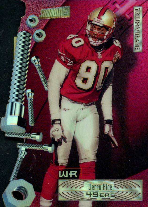 1997 Stadium Club Triumvirate Jerry Rice #T4C Football Card