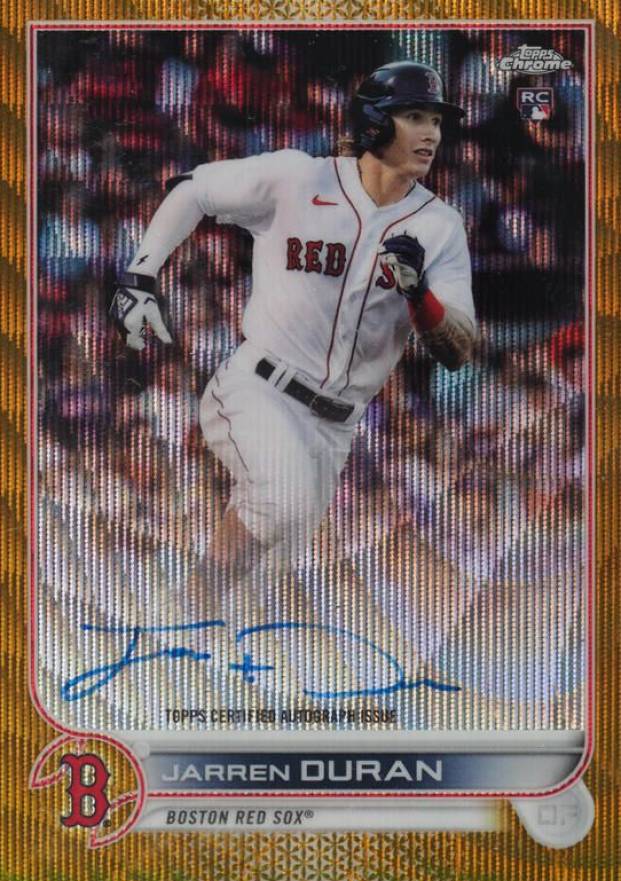 2022 Topps Chrome Rookie Autographs Jarren Duran #RAJD Baseball Card