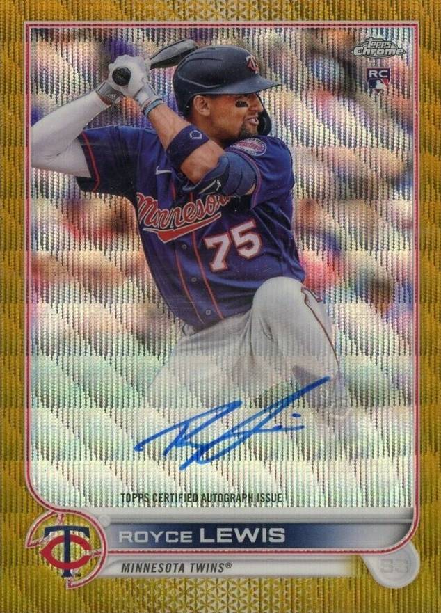 2022 Topps Chrome Rookie Autographs Royce Lewis #RARL Baseball Card