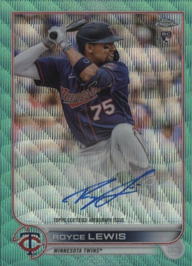 2022 Topps Chrome Rookie Autographs Royce Lewis #RARL Baseball Card