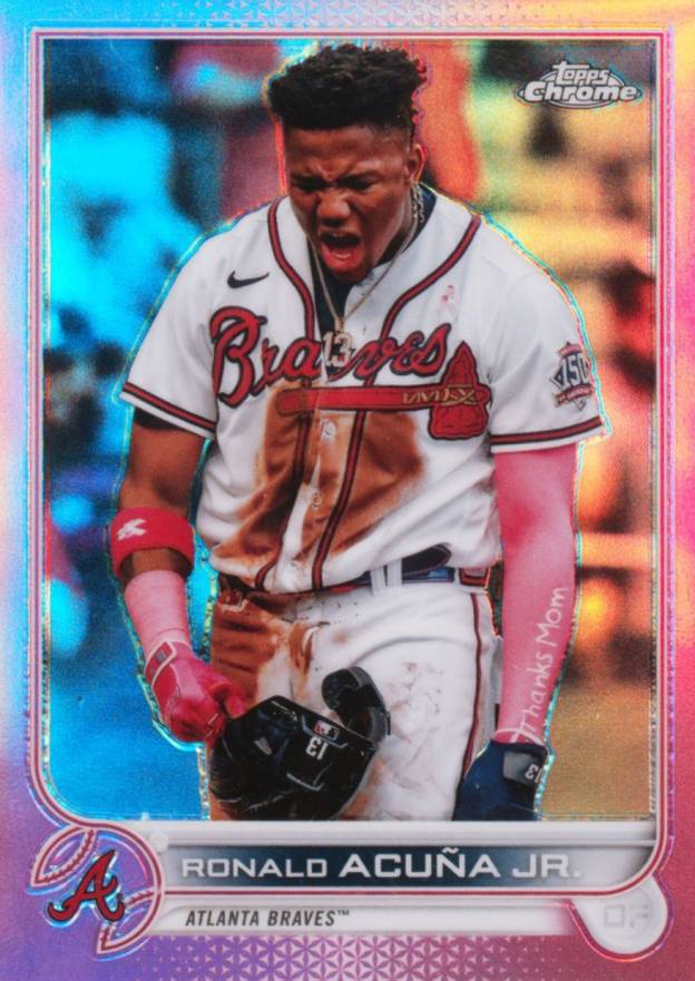 2022 Topps Chrome Ronald Acuna Jr. #165 Baseball Card