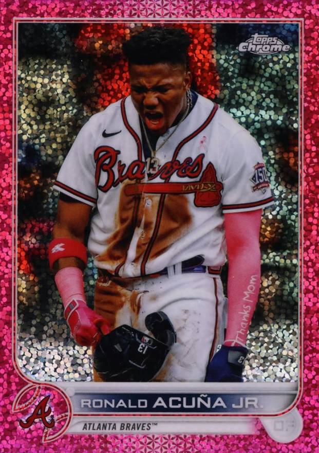 2022 Topps Chrome Ronald Acuna Jr. #165 Baseball Card