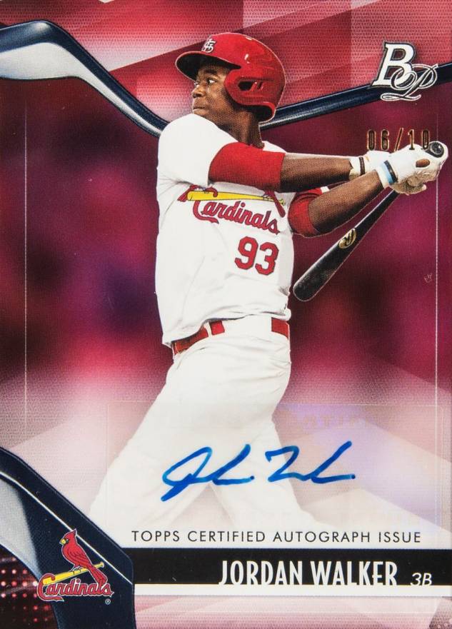 2021 Bowman Platinum Top Prospects Jordan Walker #TOP34 Baseball Card