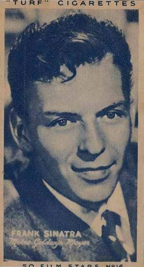 1947 Turf Cigarettes Film Stars Hand Cut Frank Sinatra #16 Non-Sports Card