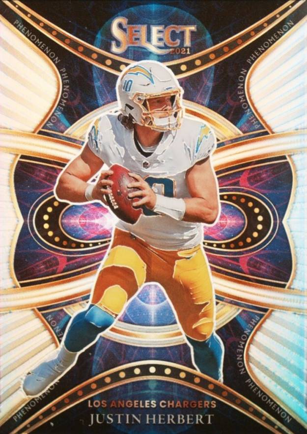 2021 Panini Select Phenomenon Justin Herbert #PHE4 Football Card