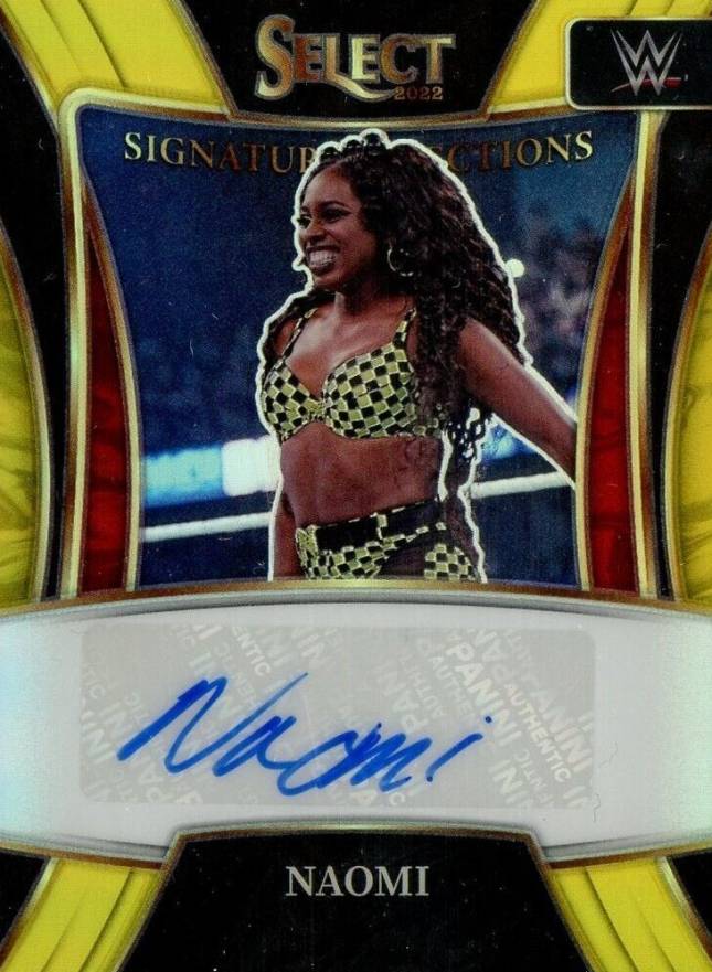 2022 Panini Select WWE Signature Selections Naomi #SNNAO Other Sports Card