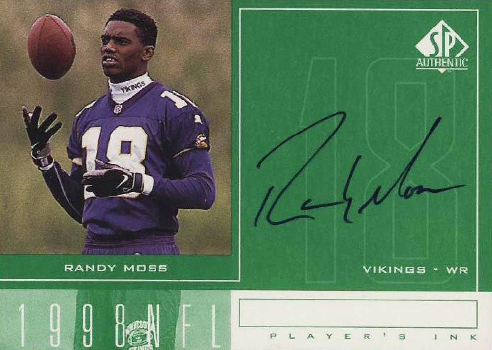 1998 SP Authentic Players Ink Randy Moss #RM Football Card