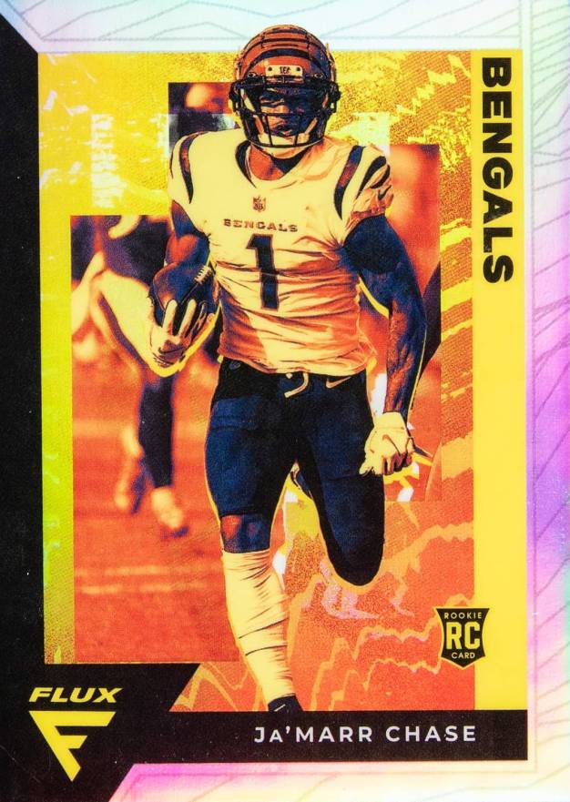 2021 Panini Chronicles Flux Rookies Ja'Marr Chase #FX12 Football Card