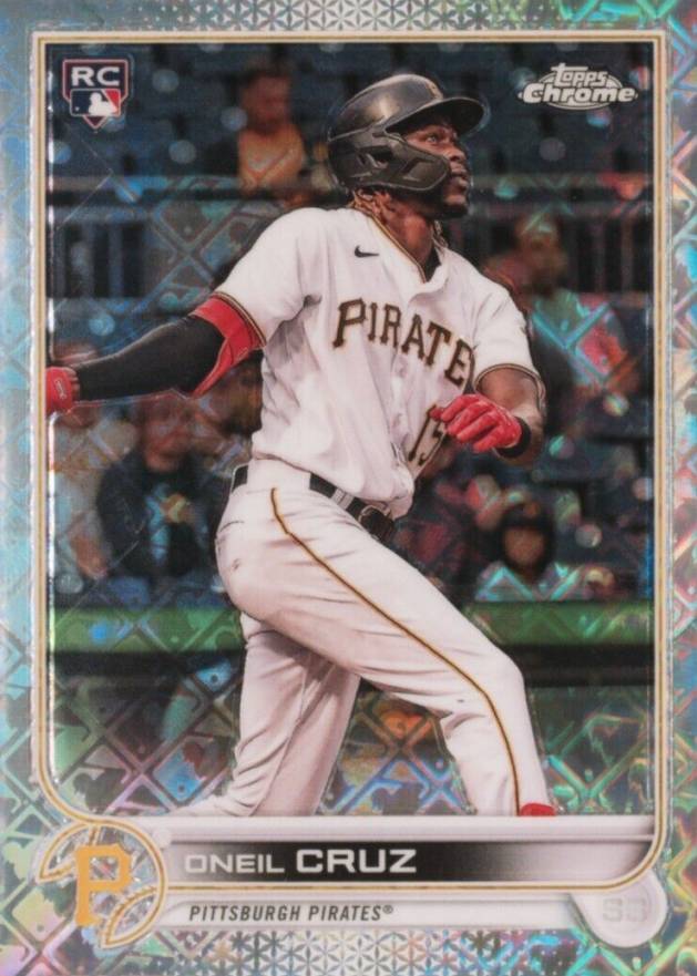 2022 Topps Chrome Logofractor Edition Oneil Cruz #22 Baseball Card