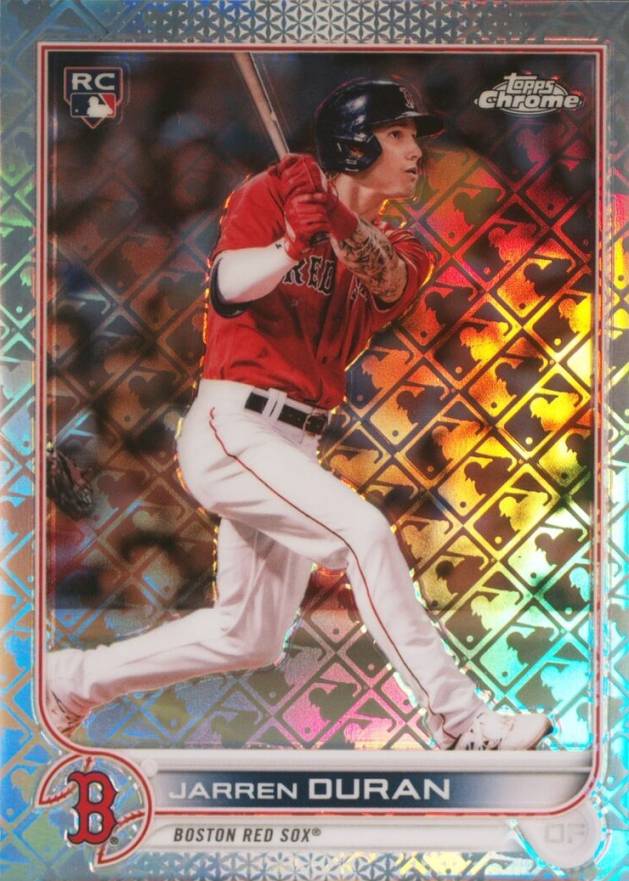 2022 Topps Chrome Logofractor Edition Jarren Duran #4 Baseball Card