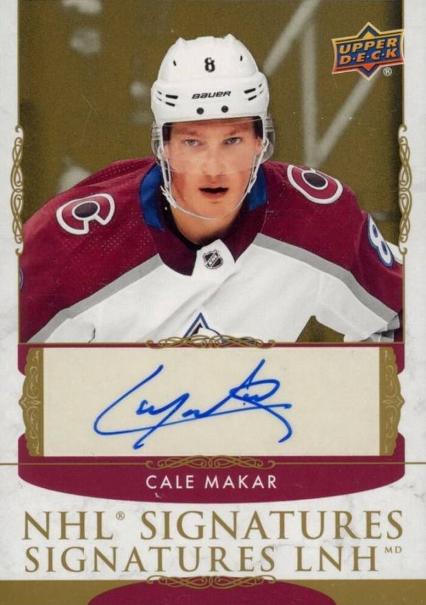 2020 Upper Deck Tim Hortons NHL Signatures Cale Makar #SCM Hockey Card