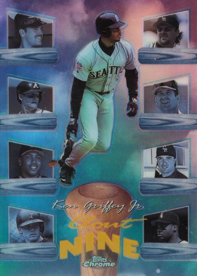 1998 Topps Chrome Clout 9 Ken Griffey Jr. #C8 Baseball Card