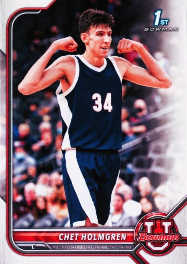 2021 Bowman University Chet Holmgren #38 Basketball Card