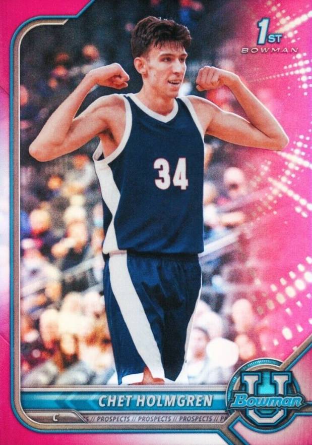 2021 Bowman University Chet Holmgren #38 Basketball Card