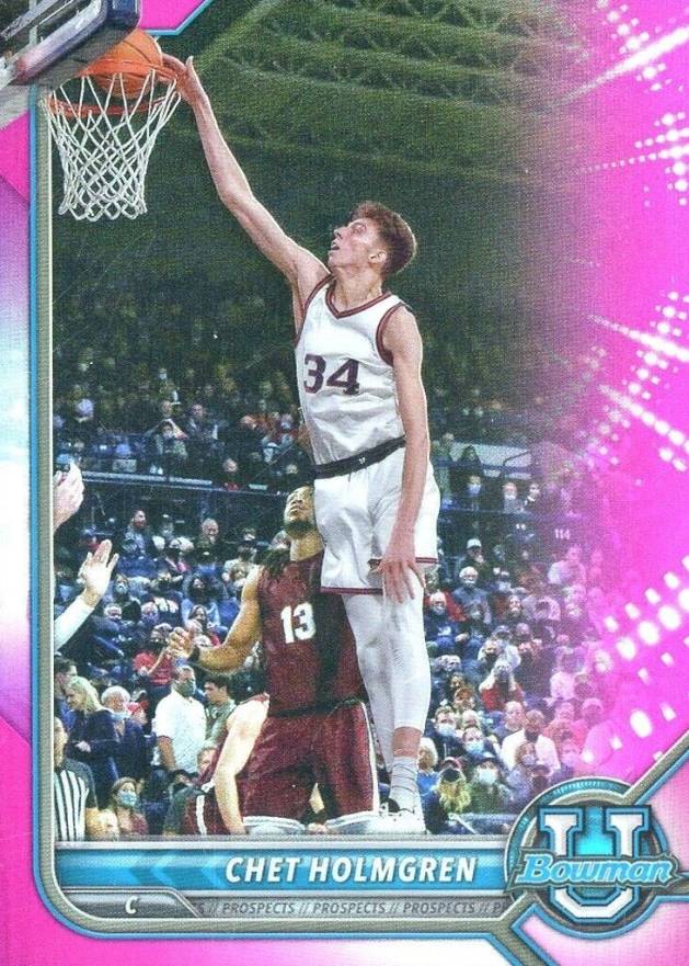 2021 Bowman University Chet Holmgren #89 Basketball Card