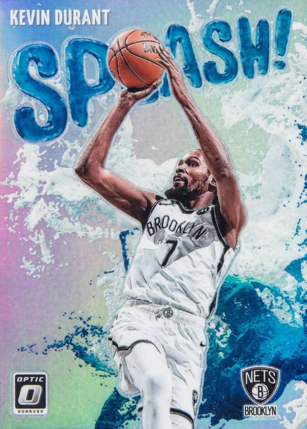 2021 Panini Donruss Optic Splash! Kevin Durant #7 Basketball Card