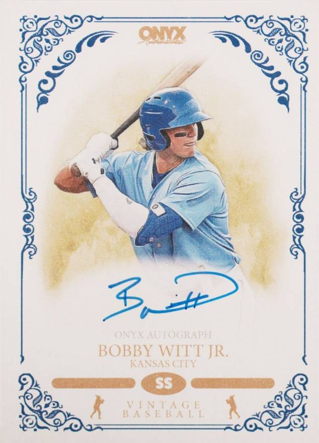 2022 Onyx Vintage Bobby Witt Jr. #VABW Baseball Card