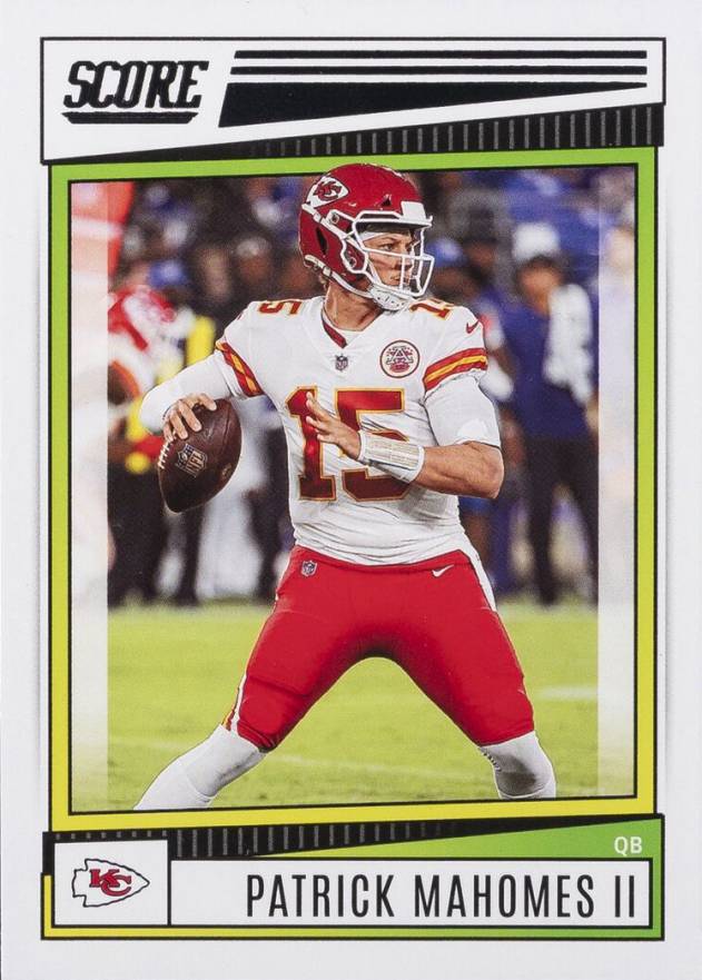 2022 Panini Score Patrick Mahomes II #116 Football Card