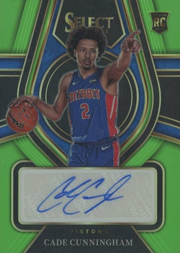 2021 Panini Select Rookie Signatures Cade Cunningham #RSCCM Basketball Card