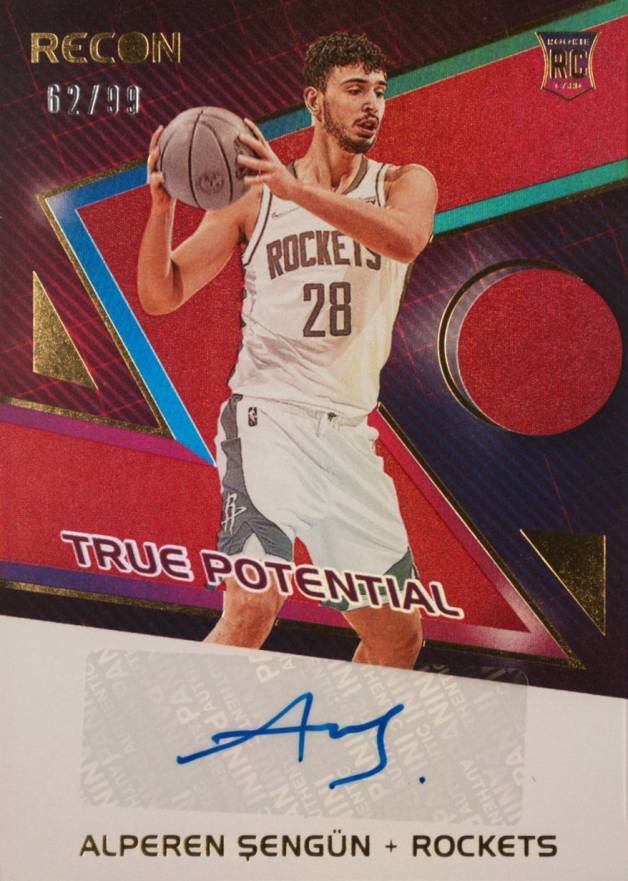 2021 Panini Recon True Potential Signatures Alperen Sengun #TPSASG Basketball Card