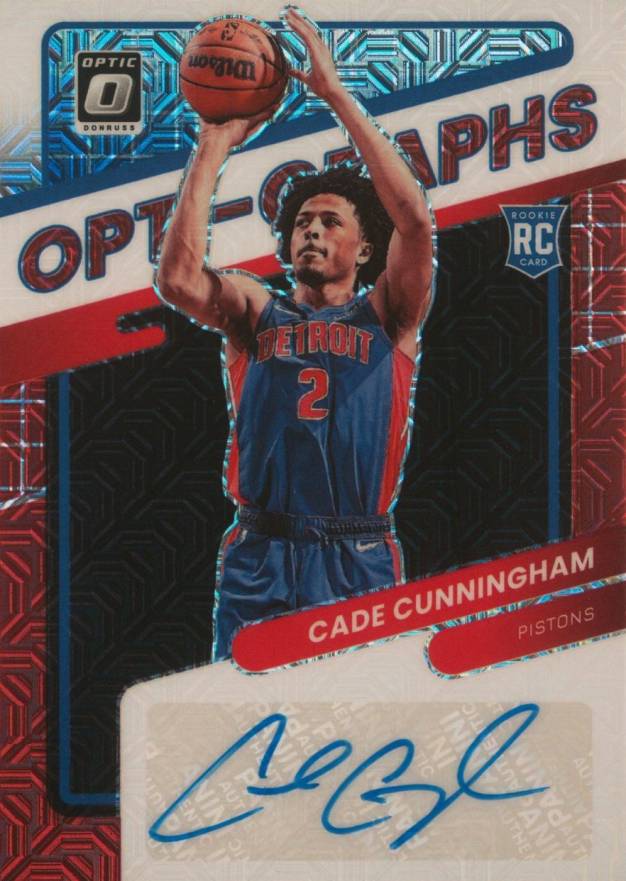 2021 Panini Donruss Optic Opti-Graphs Cade Cunningham #OGCCN Basketball Card