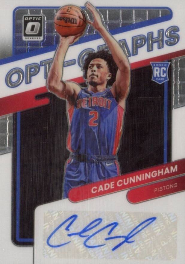 2021 Panini Donruss Optic Opti-Graphs Cade Cunningham #OGCCN Basketball Card