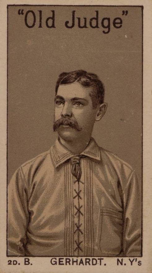 1886 Old Judge New York Giants Joe Gerhardt # Baseball Card