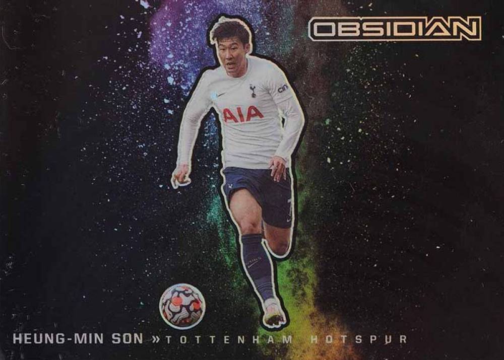 2021 Panini Obsidian Black Colorblast Heung-Min Son #5 Soccer Card