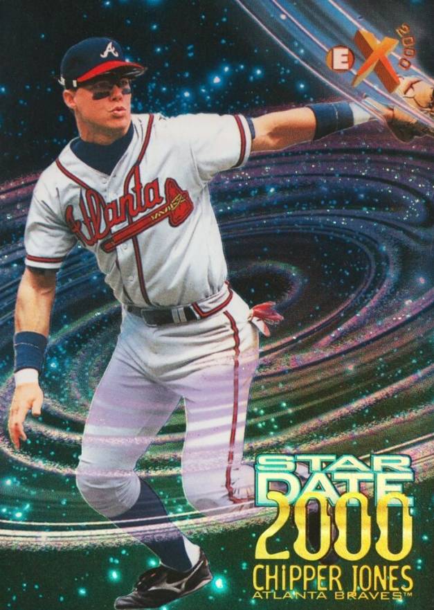 1997 Skybox E-X2000 Stardate 2000 Chipper Jones #5 Baseball Card