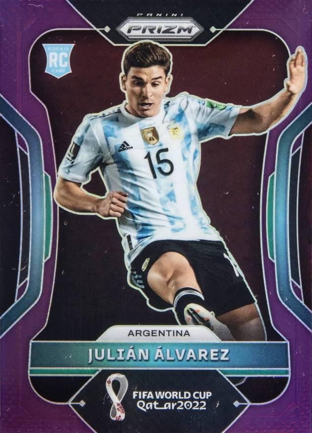 2022 Panini Prizm World Cup Qatar Julian Alvarez #4 Soccer Card