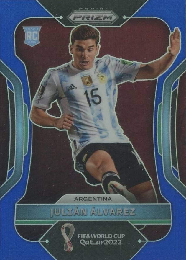 2022 Panini Prizm World Cup Qatar Julian Alvarez #4 Soccer Card