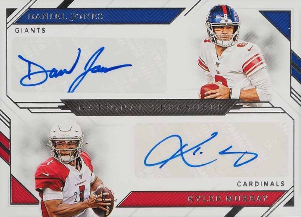 2019 Panini National Treasures Rookie Dual Signatures Daniel Jones/Kyler Murray #RDSMJ Football Card